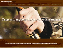 Tablet Screenshot of dwyerlongbows.com